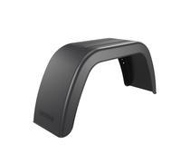 1x DOMAR Kotflügel 19x103,5cm Kunststoff f. PKW Anhänger mit Bohrlöchern schwarz