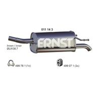 1x Endschalldämpfer ERNST 011143 passend für OPEL GENERAL MOTORS