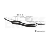 ERNST Endschalldämpfer für OPEL ASTRA H TWINTOP 1.6 1.8 116/140 PS 13206548