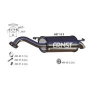 1x Endschalldämpfer ERNST 687133 passend für TOYOTA