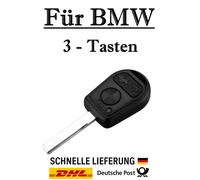 1x Ersatz Autoschlüssel Gehäuse für BMW - 3-Tasten PKW Fernbedienung KS04 - HU92