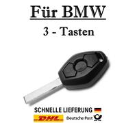 1x Ersatz Autoschlüssel Gehäuse für BMW - 3-Tasten PKW Fernbedienung KS06 - HU92