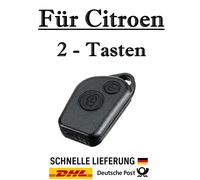 1x Ersatz Autoschlüssel Gehäuse für Citroen - 2-Tasten PKW Fernbedienung KS07A