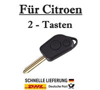 1x Ersatz Autoschlüssel Gehäuse für Citroen - 2-Tasten PKW Fernbedienung KS09A