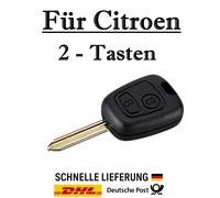 1x Ersatz Autoschlüssel Gehäuse für Citroen - 2-Tasten PKW Fernbedienung KS18