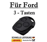1x Ersatz Autoschlüssel Gehäuse für Ford 3-Tasten PKW Fernbedienung - KS10