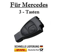 1x Ersatz Autoschlüssel Gehäuse für Mercedes 3-Tasten PKW Fernbedienung - KS09NO