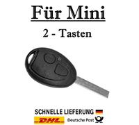 1x Ersatz Autoschlüssel Gehäuse für Mini - 2-Tasten PKW Fernbedienung - KS14