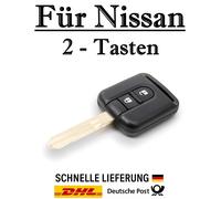 1x Ersatz Autoschlüssel Gehäuse für Nissan 2-Tasten PKW Fernbedienung - KS01