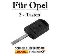 1x Ersatz Autoschlüssel Gehäuse für Opel 2-Tasten PKW Fernbedienung KS06 - HU100