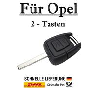 1x Ersatz Autoschlüssel Gehäuse für Opel 2-Tasten PKW Fernbedienung KS08 - HU100