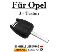 1x Ersatz Autoschlüssel Gehäuse für Opel 3-Tasten PKW Fernbedienung KS11 - HU100