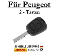 1x Ersatz Autoschlüssel Gehäuse für Peugeot 2-Tasten Fernbedienung KS21 - HU83