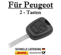 1x Ersatz Autoschlüssel Gehäuse für Peugeot 2-Tasten Fernbedienung KS22 - VA2T