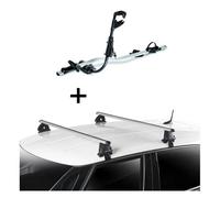 1x Fast Rider Alu Fahrradträger + Dachträger VDP EVO ALU kompatibel mit für Opel Astra K 5 Türer ab 2015