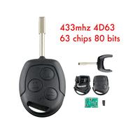 1x Für Ford Fiesta MK6 02-08 Funkschlüssel 4D63 Funk Schlüssel Auto 433MHz