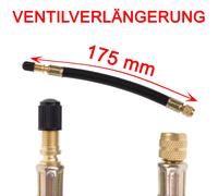 1x Gummiventil Ventilverlängerung flexibel 175mm PKW LKW Ventile Autoreifen