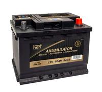 1x HART Starterbatterie 12V 60Ah 540A P+ 242x175x190 mm für zahlreiche Modelle