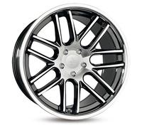 ALUFELGEN KESKIN, KT14 CONCAVE, 11X20 ET30 5X120 72,6, SCHWARZ FRONTPOLIERT M. EDELSTAHLTIEFBETT