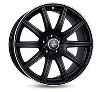 18 Zoll KESKIN KT16 5x112 ET30 Alufelgen MATT BLACK LIP POLISH