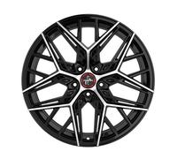 1x KESKIN WHEELS KT25 PEARL black front polished 8.5Jx20 5x120 ET30