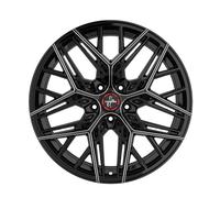 1x KESKIN WHEELS KT25 PEARL black secret diamond 8.5Jx20 5x112 ET42