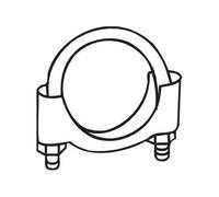 Klemmstück Abgasanlage Bosal M8 Klemme 250-250 Bügelschelle 50mm