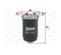 1x Kraftstofffilter VALEO 587512 passend für FORD HONDA MG ROVER VW KAYSER