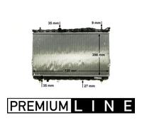 1x Kühler, Motorkühlung MAHLE CR 1295 000P passend für HYUNDAI