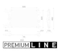 1x Kühler, Motorkühlung MAHLE CR 2595 000P passend für OPEL VAUXHALL