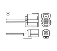 1x Lambdasonde NTK 95845 passend für MAZDA