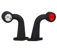 Fristom LED Umrissleuchte Begrenzungsleuchte Seitenleuchte am Gummiarm für Anhänger, Trailer, Wohnwagen, LKW