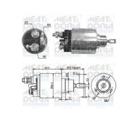 1x Magnetschalter, Starter MEAT & DORIA 46035 passend für ALFA ROMEO CITROËN