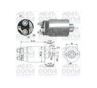 Meat & Doria Magnetschalter Starter 46082 51 mm für Ford Transit, Mondeo, Jaguar, Mazda