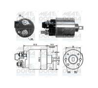 1x Magnetschalter, Starter MEAT & DORIA 46123 passend für AUDI SEAT SKODA VW