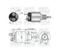 HOFFER Magnetschalter Starter 46164 56mm 33mm für OPEL CORSA CC S83 KADETT T85