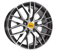MAM RS4 Black Front Polished Alufelge 18 Zoll ET40 5x114,3 ML72,6