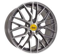 1x MAM WHEELS MAM RS4 palladium front polished 8.0Jx18 5x114.3 ET40