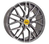 1x MAM WHEELS MAM RS4 palladium front polished 8.5Jx20 5x120 ET35
