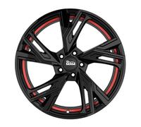 18 Zoll MAM RS5 5x114.3 ET30 Alufelgen BLACK PAINTED RED INSIDE