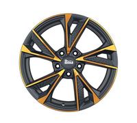 1x MAM WHEELS MAM RS6 matt black front copper 8.0Jx18 5x112 ET30