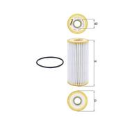 1x Ölfilter KNECHT OX 1217D passend für AUDI PORSCHE SEAT SKODA VW CUPRA