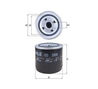 MAHLE OC 269 Ölfilter Anschraubfilter u.a. passend für HONDA CIVIC VI Fastback (MA/MB)