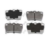 1x ORIGINAL® Abakus 231-02-068 Bremsbelagsatz, Scheibenbremse Hinten, inkl.