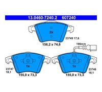 Bremsbelagsatz ATE 13.0460-7240.2, Vorne