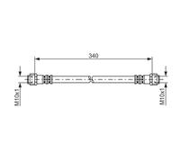 Bosch 1987476118 Bremsschlauch