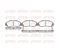 1x ORIGINAL® Kawe 0351 02 Bremsbelagsatz, Scheibenbremse Vorne, inkl.