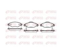 1x ORIGINAL® Kawe 0978 02 Bremsbelagsatz, Scheibenbremse Vorne, inkl.
