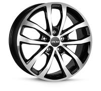 1x OXXO WHEELS HYPERION POLISHED schwarz poliert 7.0Jx17 5x120 ET56