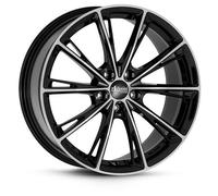 OXXO Predator Black Polished Alufelge 19 Zoll ET45 5x114,3 ML72,6